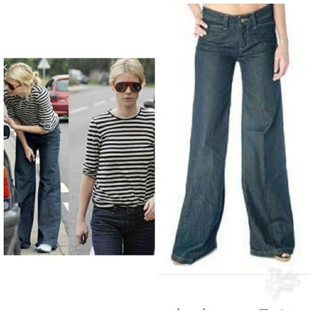 Paige premium Hillhurst super wide leg jea…